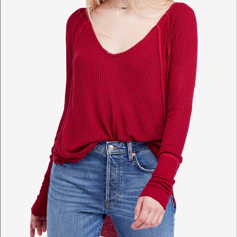 Free People Catalina Long Sleeve Thermal Top